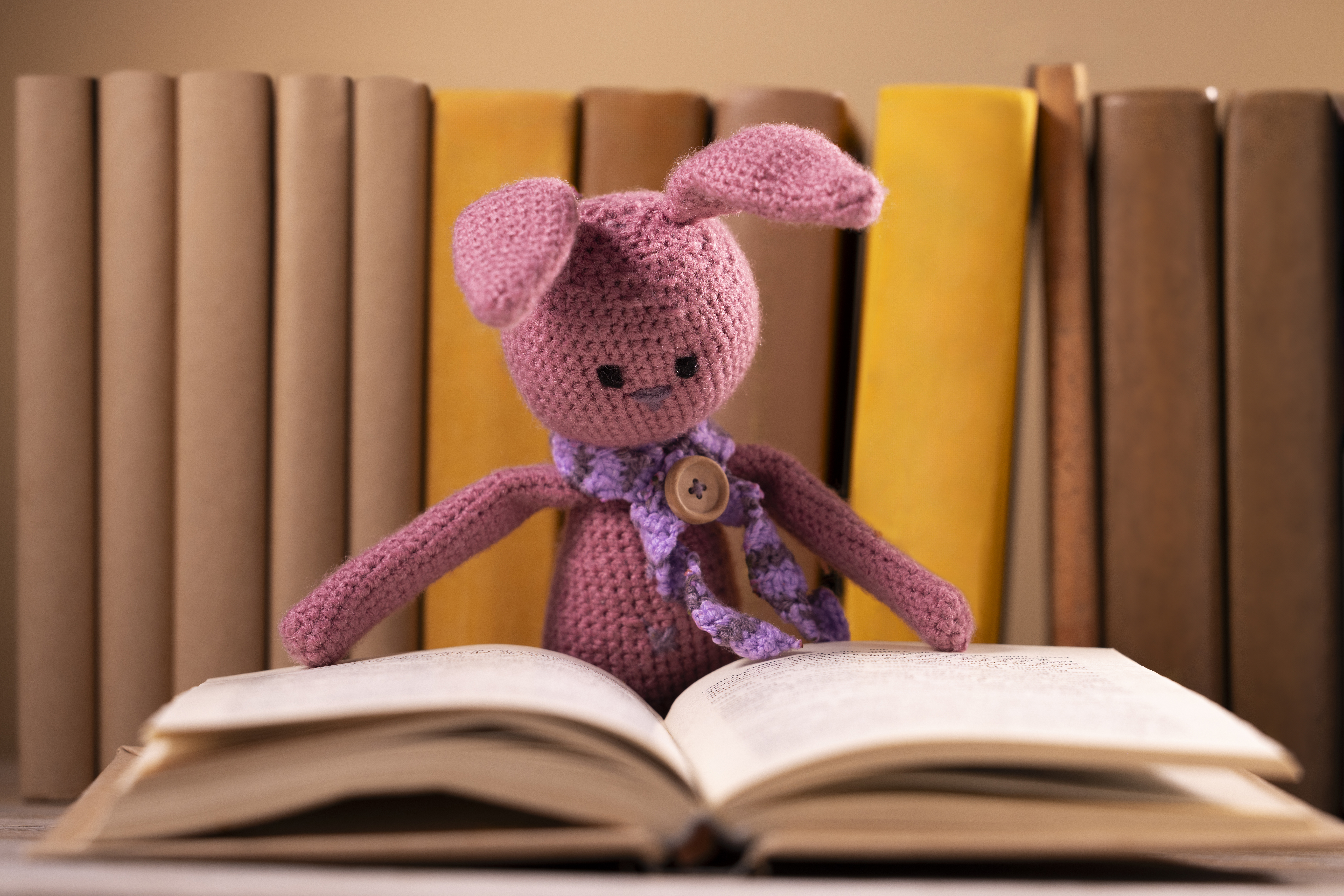 still life crochet plushies