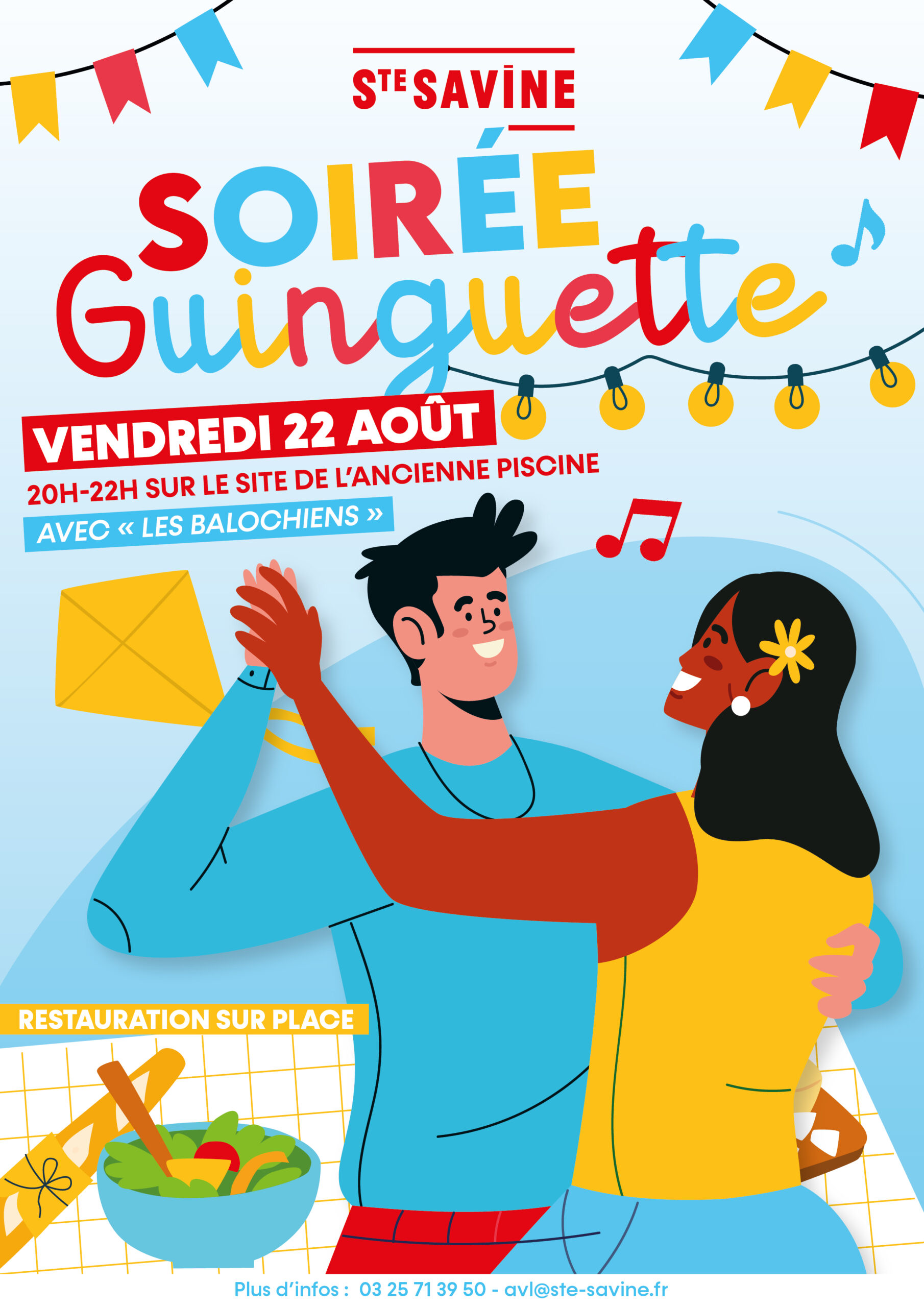 affiche soirée guinguette plan de travail 1