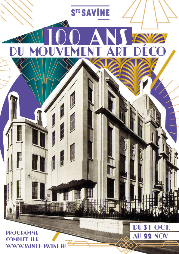 affiche a4 mouvement art déco