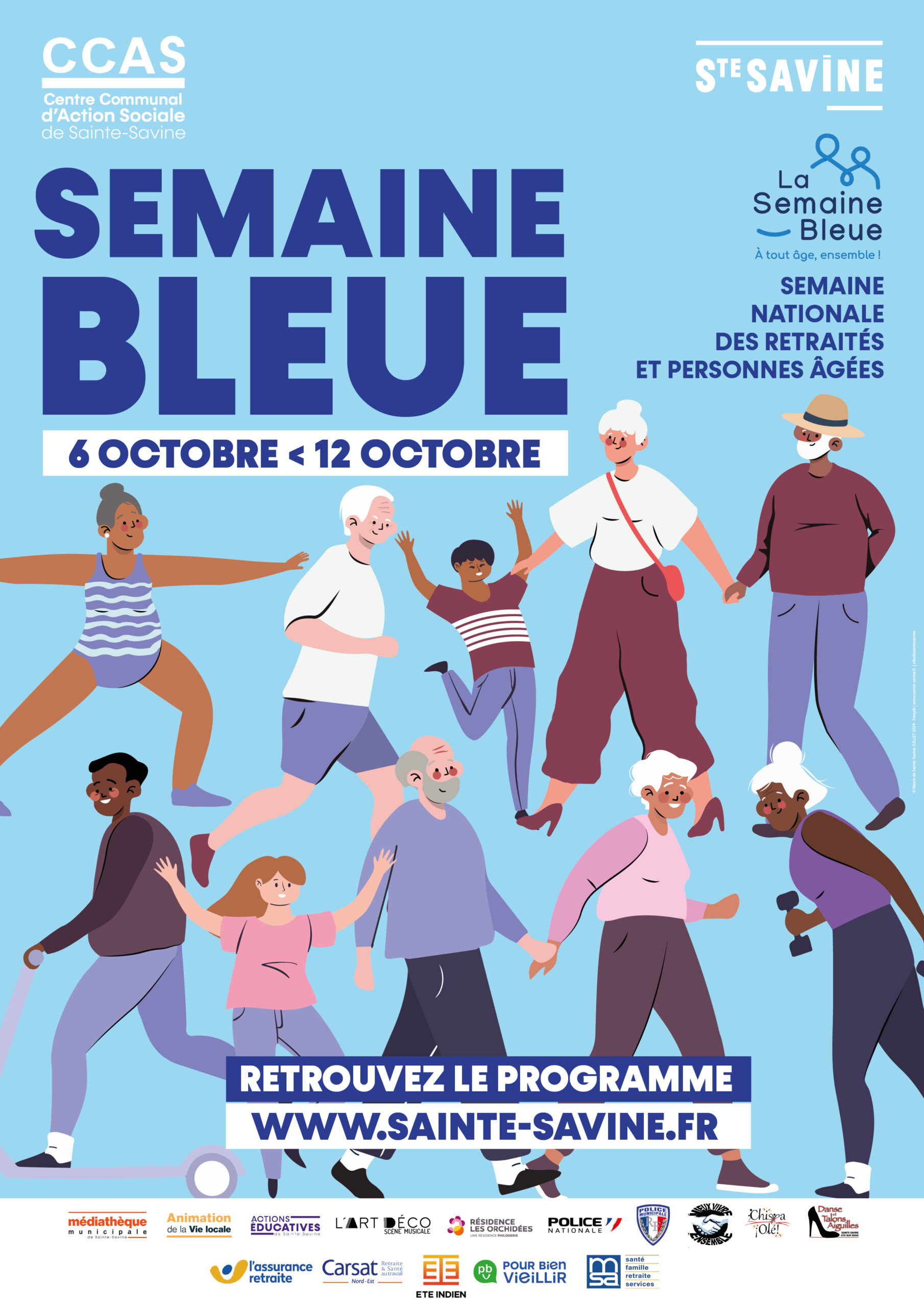 affiche semaine bleue