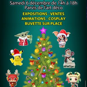 affiche marché de noël du geek