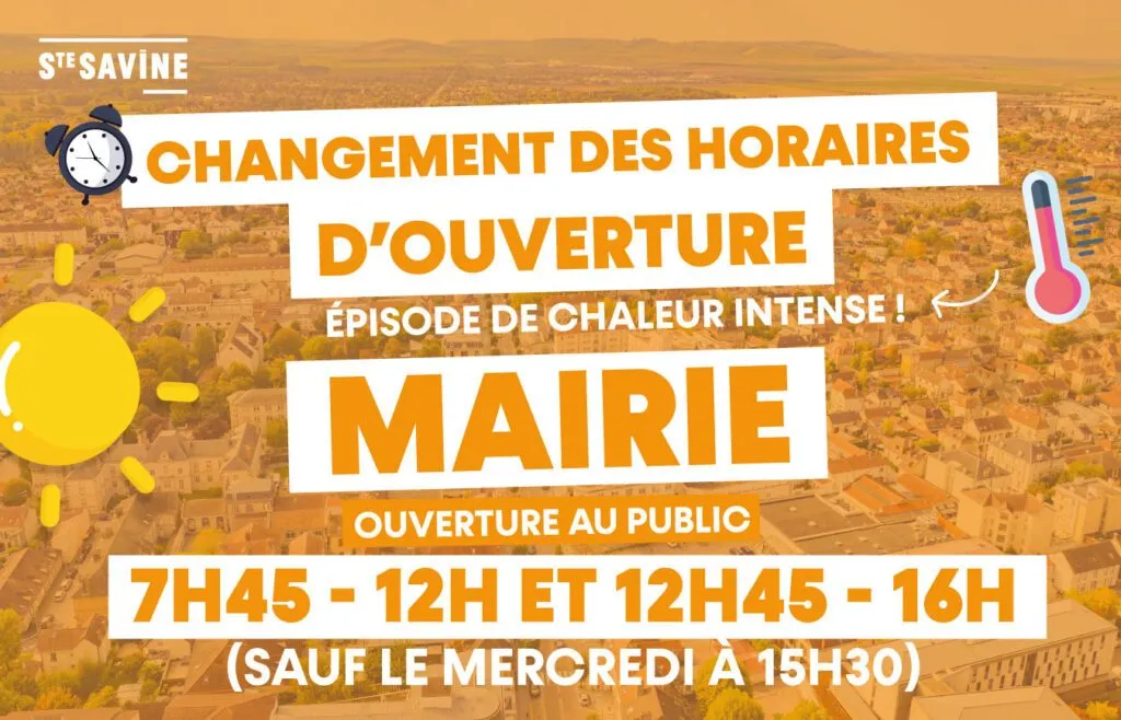 changement horaire mairie