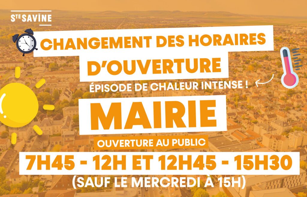 changement horaire mairie