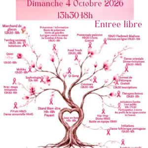 affiche avec texte et dessin