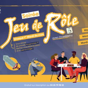 affiche soiree jeu de role rs